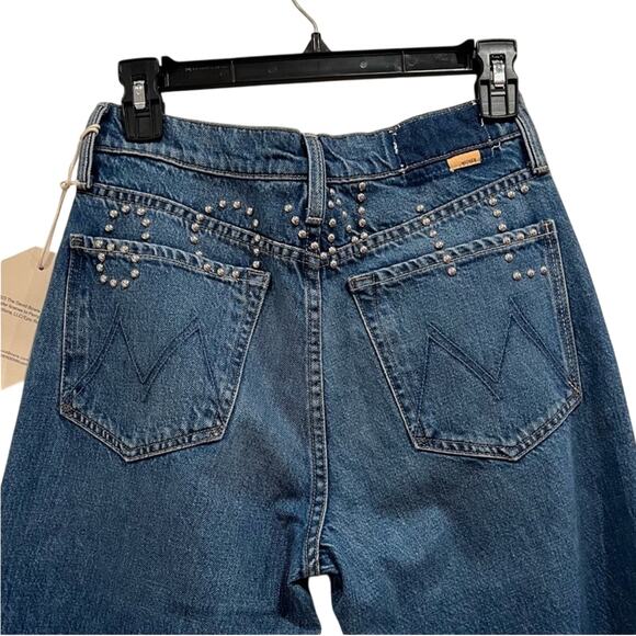 MOTHER DENIM The Bowie Rambler Studded Zip Ankle Jeans - Picture 6 of 14